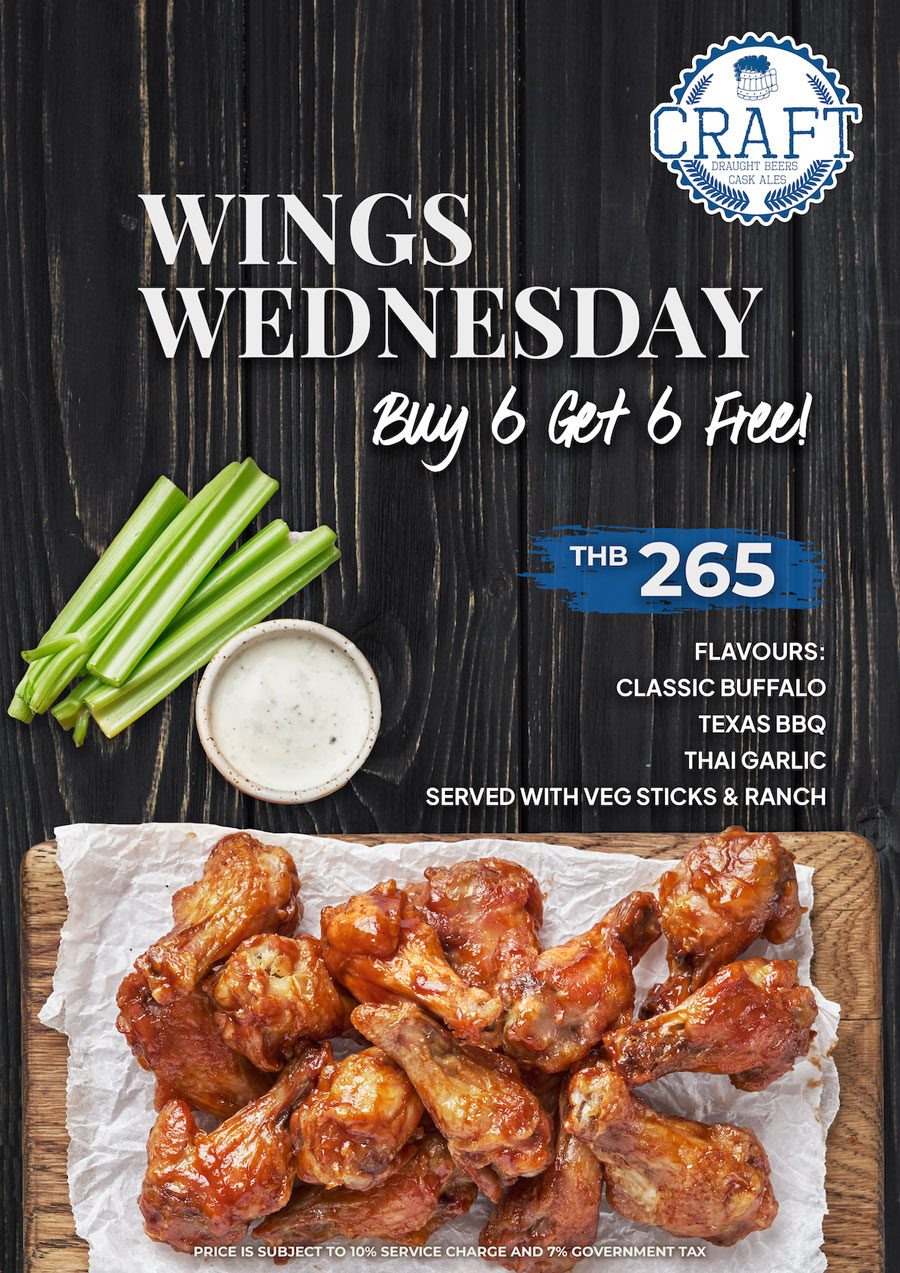 wednesday promotion at Craft